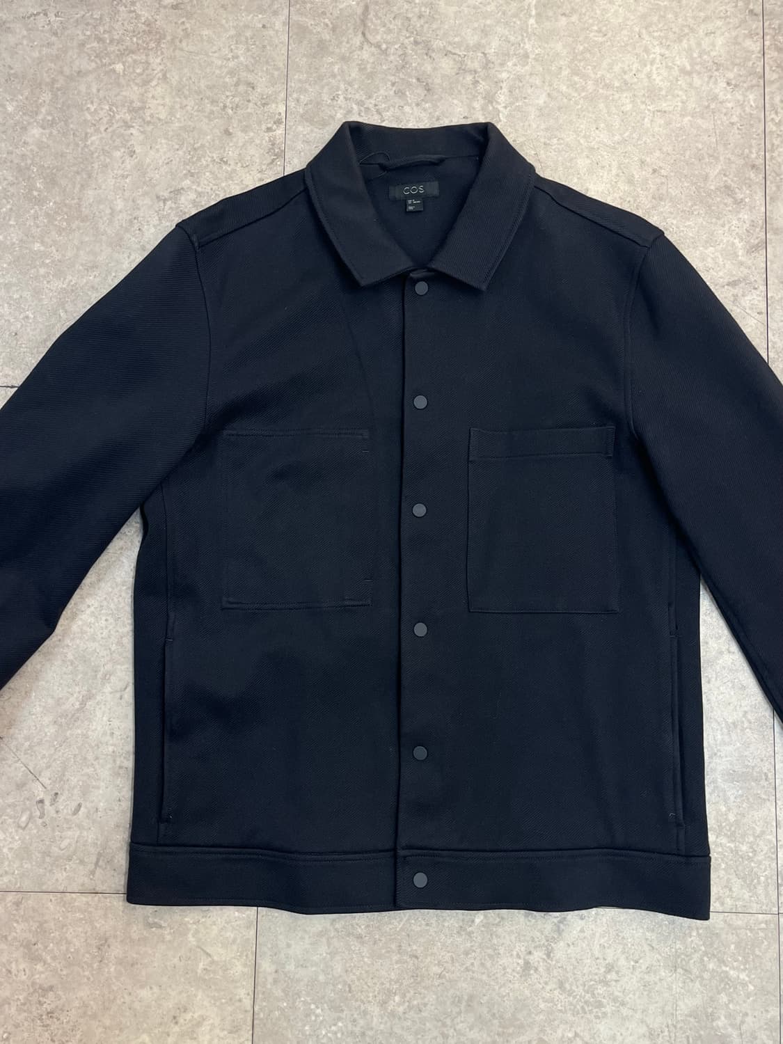 코스 카라 버튼 자켓 네이비 M #csz2317 상품이미지4