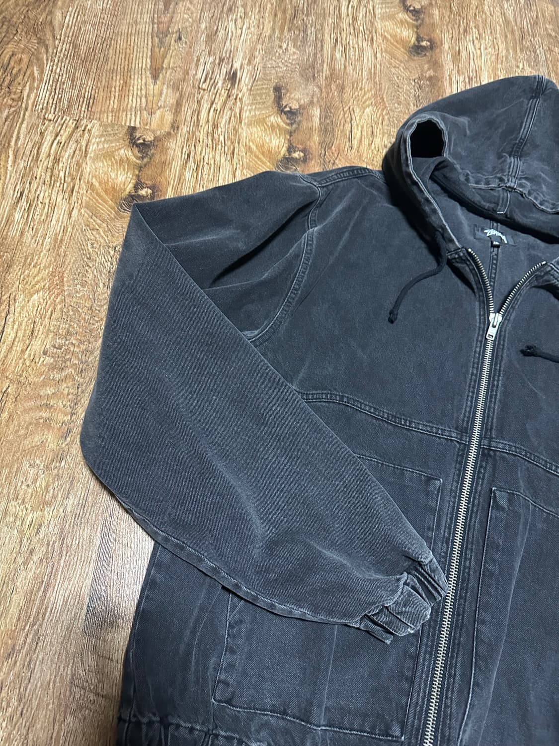 [XXL] 스투시 데님 워크 자켓 블랙 상품이미지7