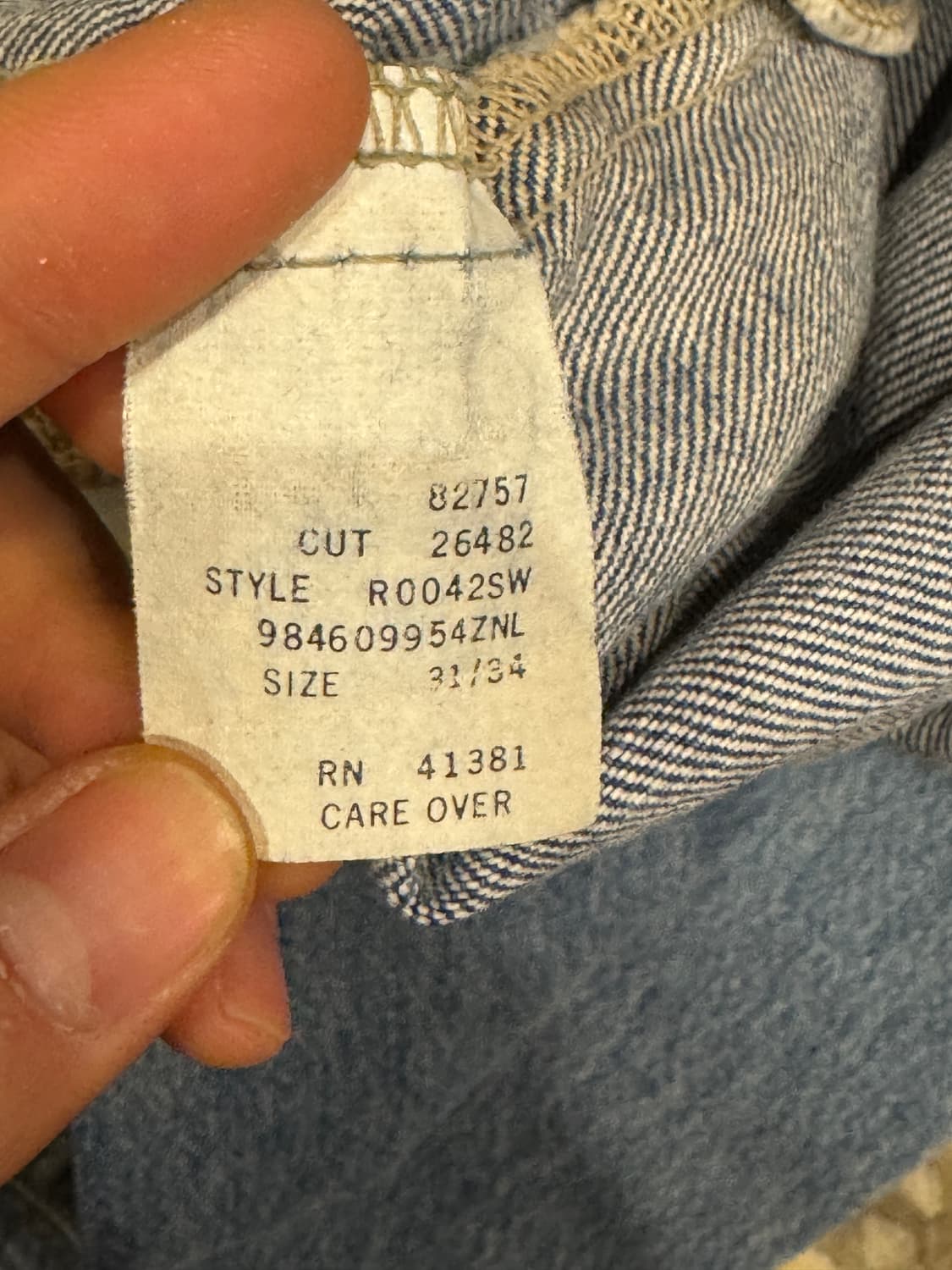 90s RRL 테이퍼드핏 워싱 데님 (31) 상품이미지9