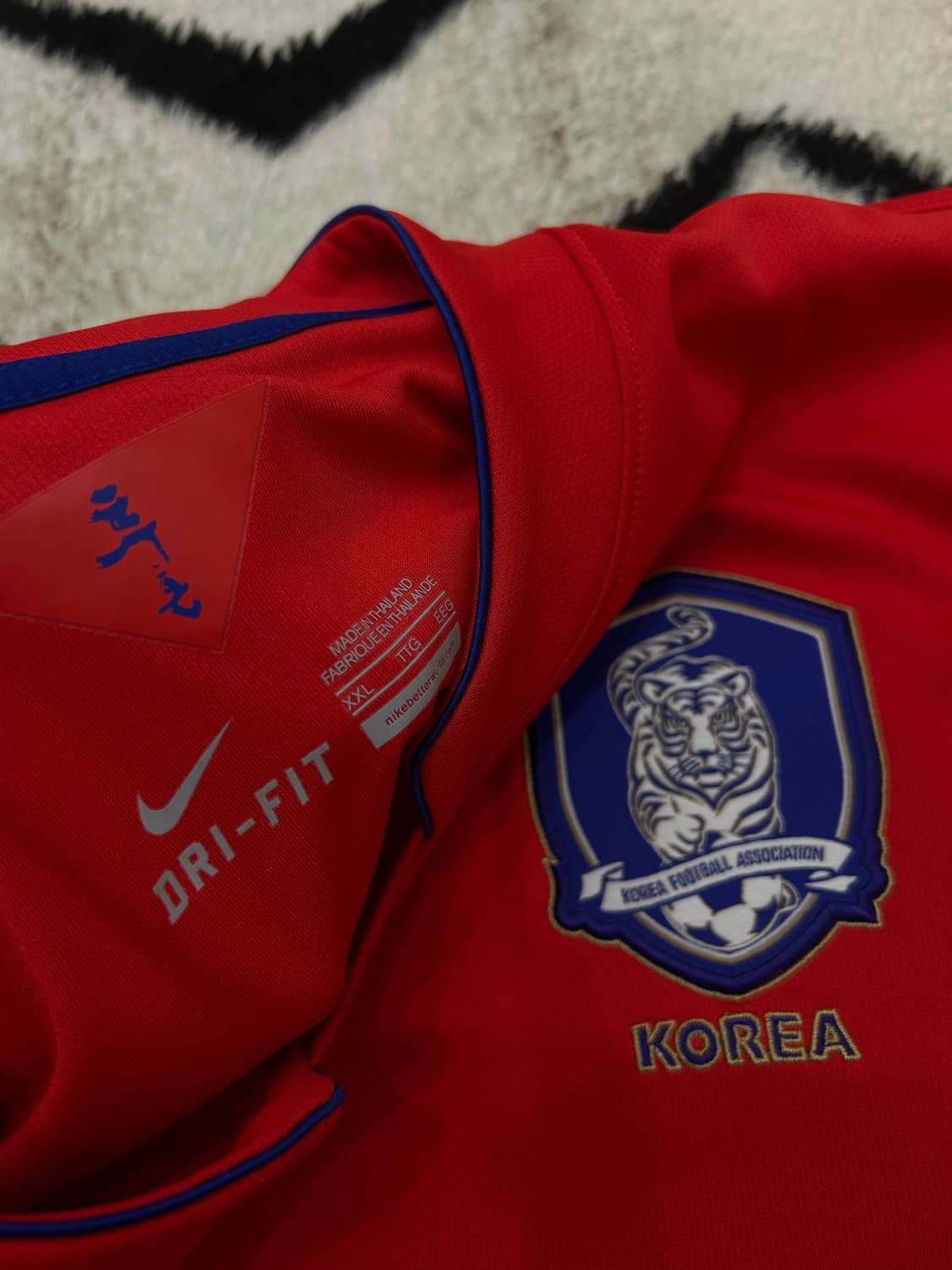 [2XL]나이키 14-16 국가대표 반팔 유니폼/싸인 상품이미지4