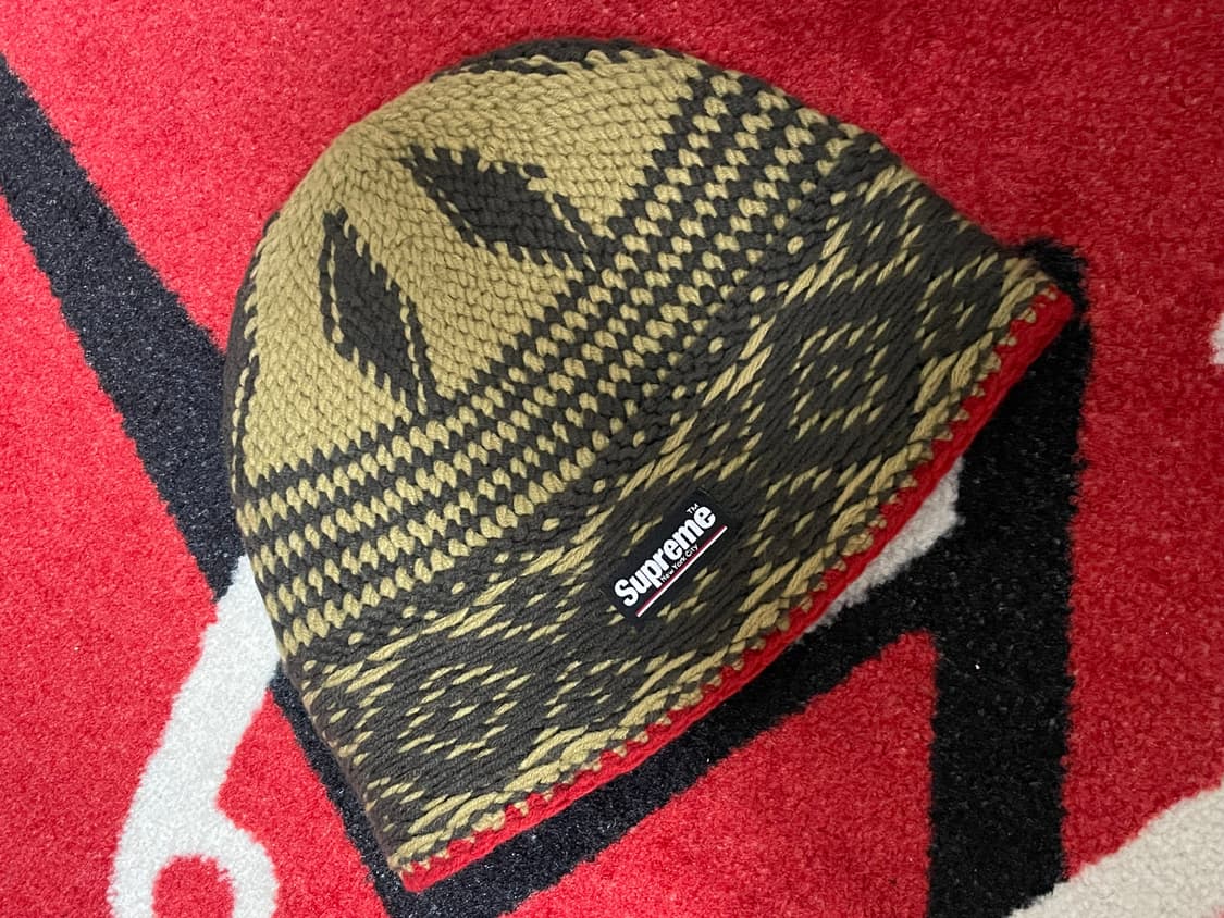 슈프림 다이이몬드 비니 카키 25FW 상품이미지1