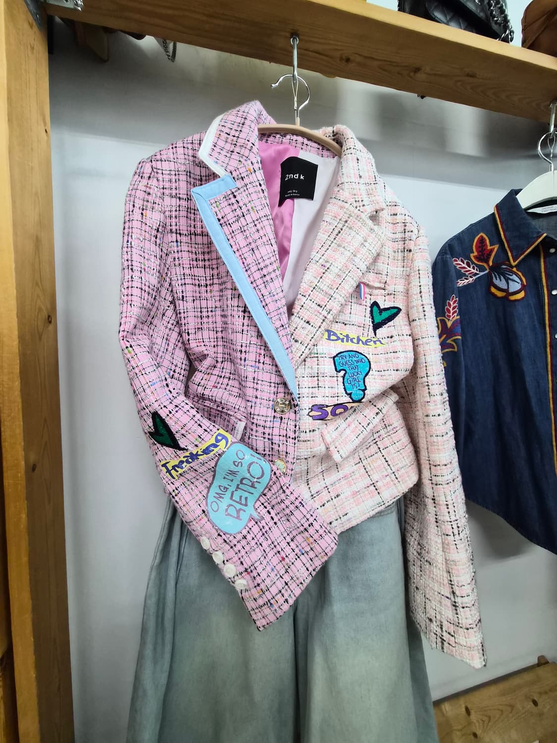 2nd k 언발 트위드자켓 상품이미지2