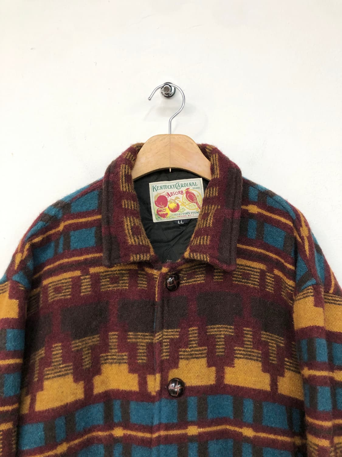 90's 켄터키 카디널 네이티브 패턴 울 자켓 상품이미지5