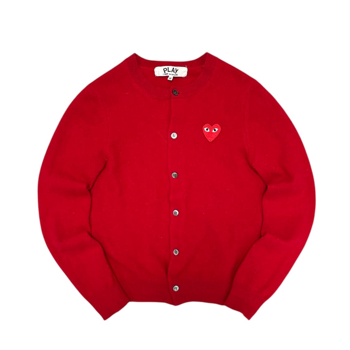 꼼데가르송 우먼스 레드와펜 가디건(M) 상품이미지1