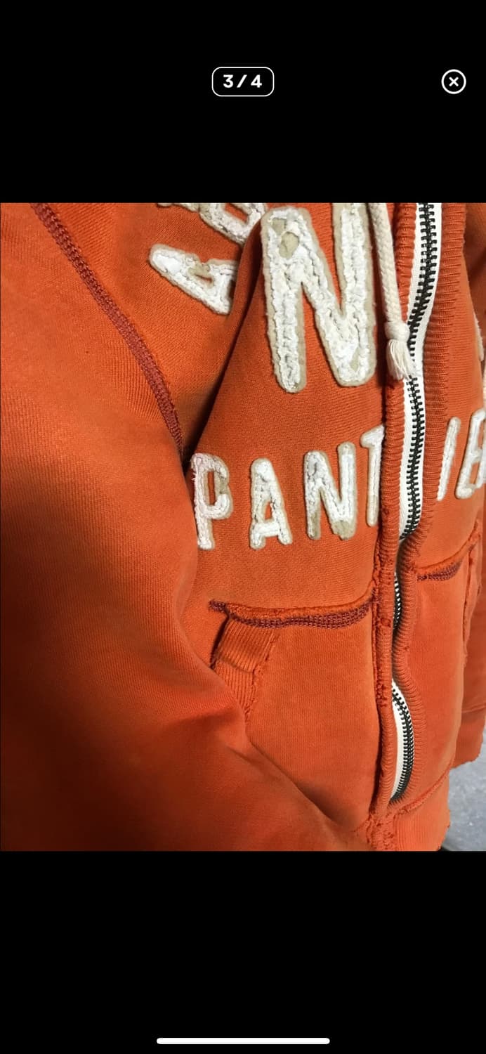 아베크롬비 후드집업 오렌지 주황색 홀리스터 빈티지 y2k 상품이미지3