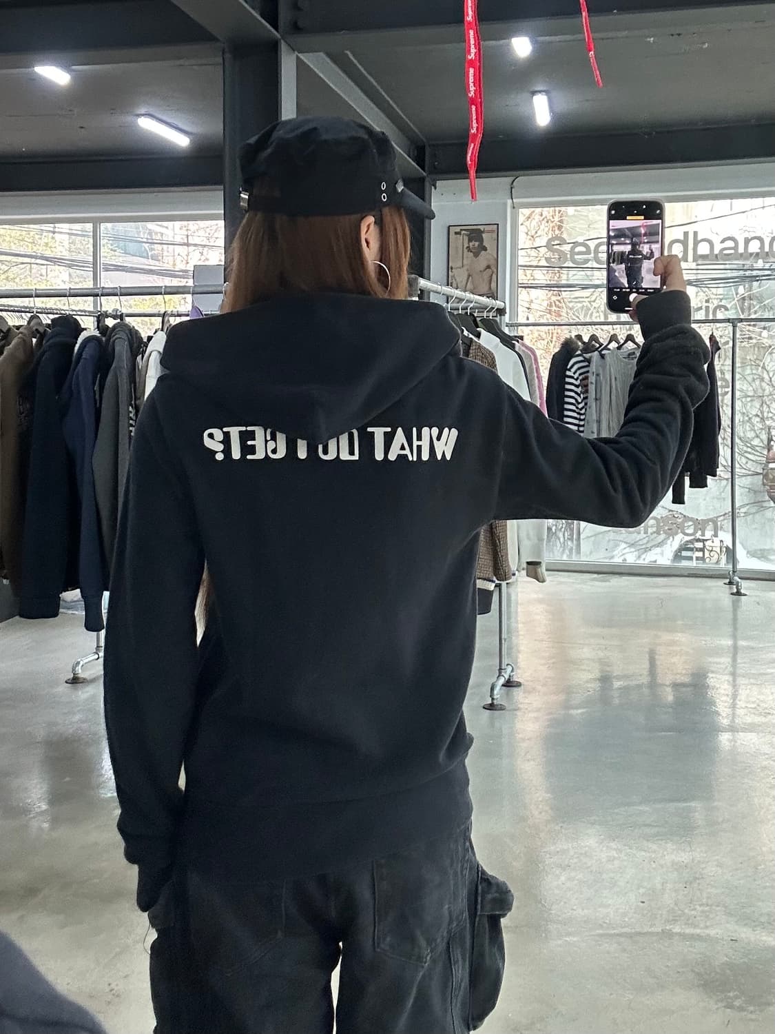 히스테릭글래머 성조기 퍽베어 후드집업 상품이미지2