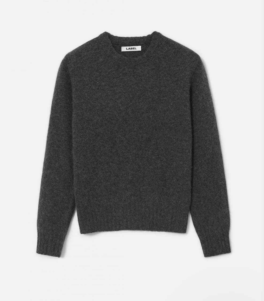 라벨아카이브 크루넥 스웨터 니트 차콜 2사이즈 상품이미지1