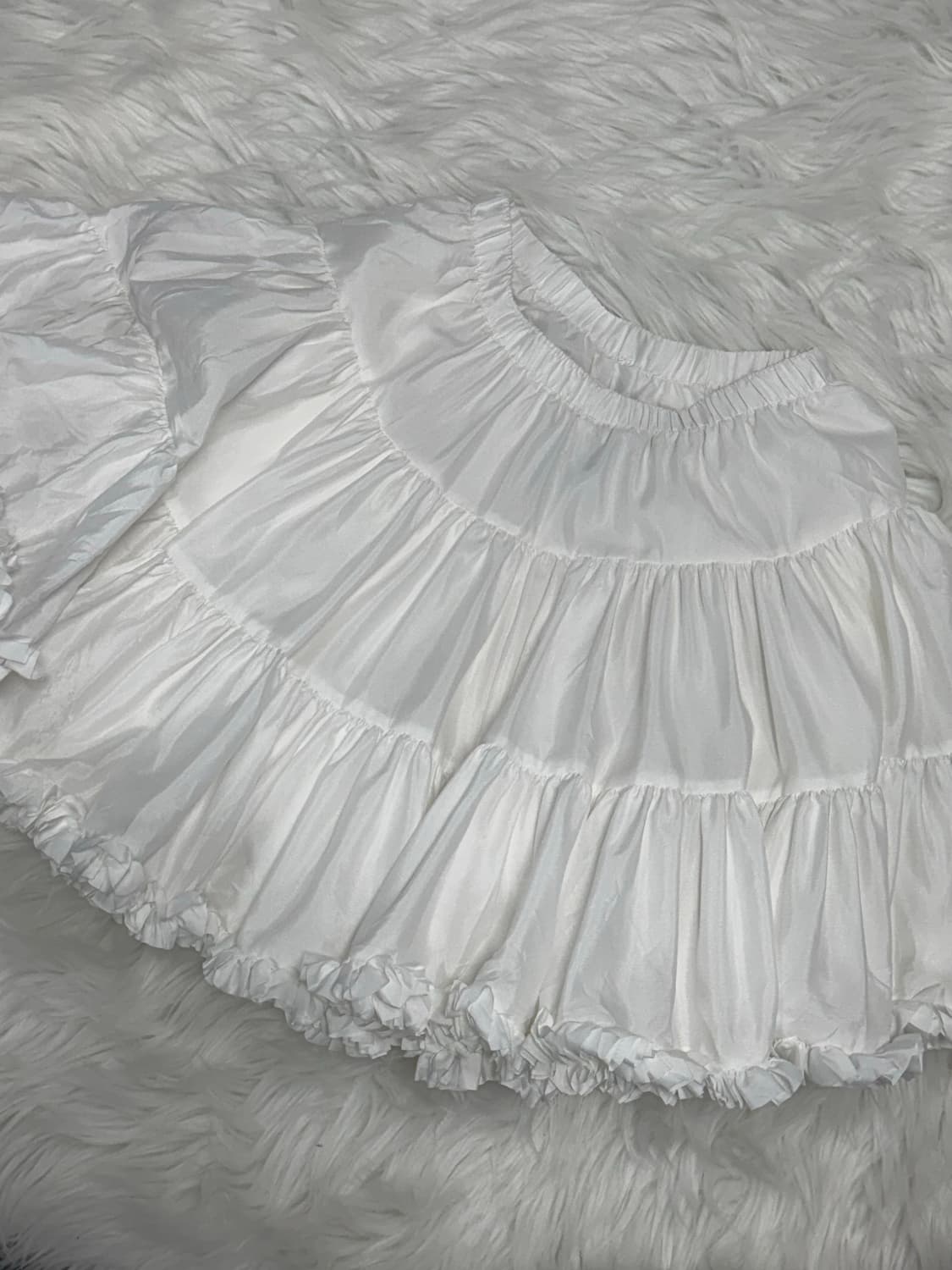 white lace frill skirt 상품이미지3