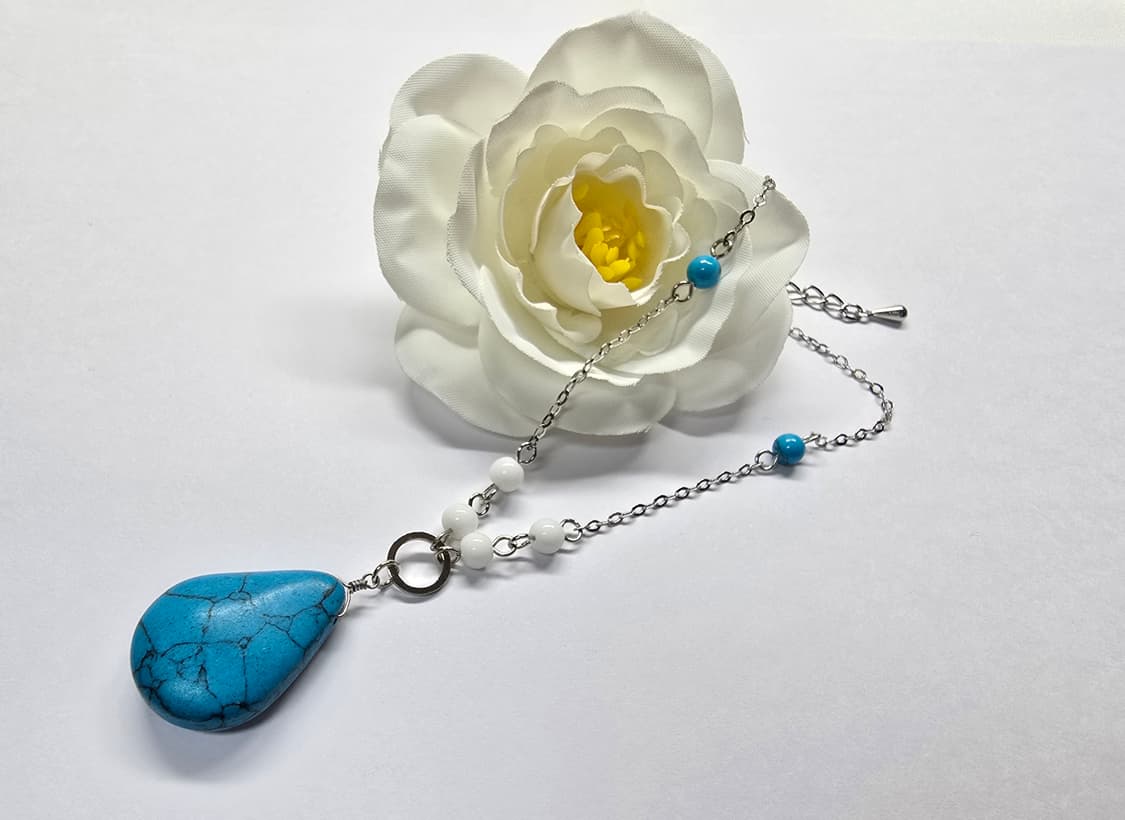 터키석 원석 목걸이 상품이미지1