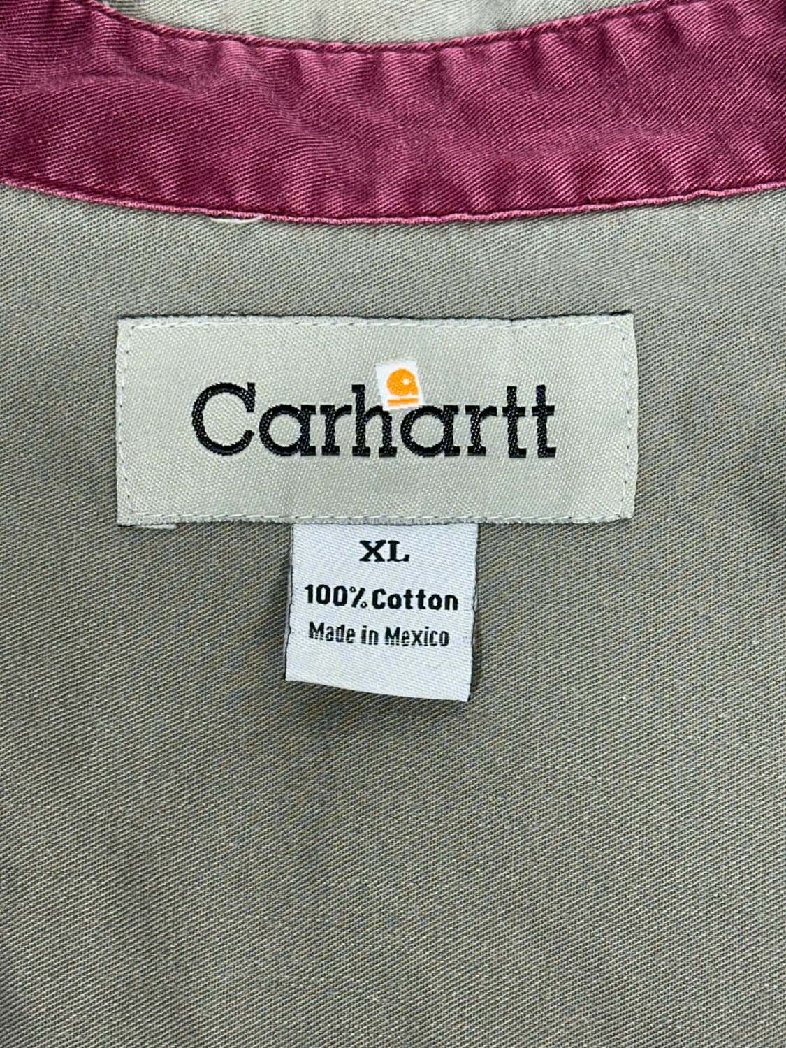 칼하트 카키 오버칫 솔리드 워크 셔츠 XL 상품이미지7