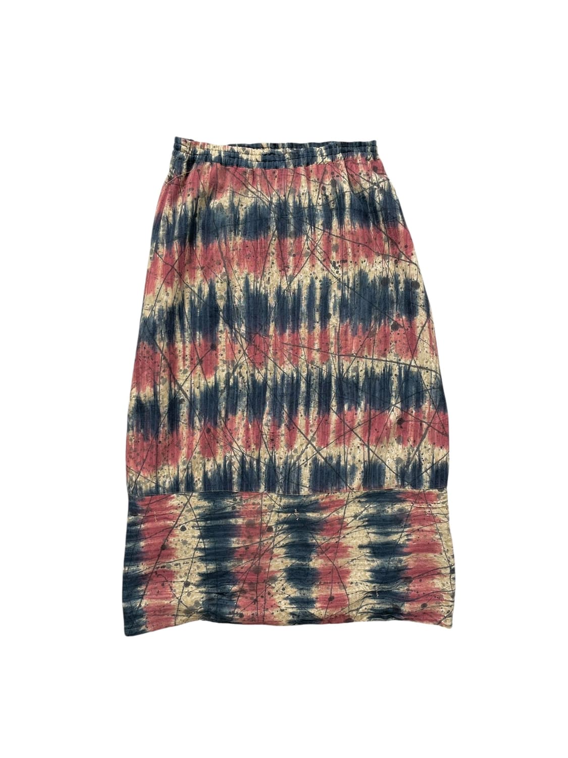 vintage indigo rust batik skirt 상품이미지3