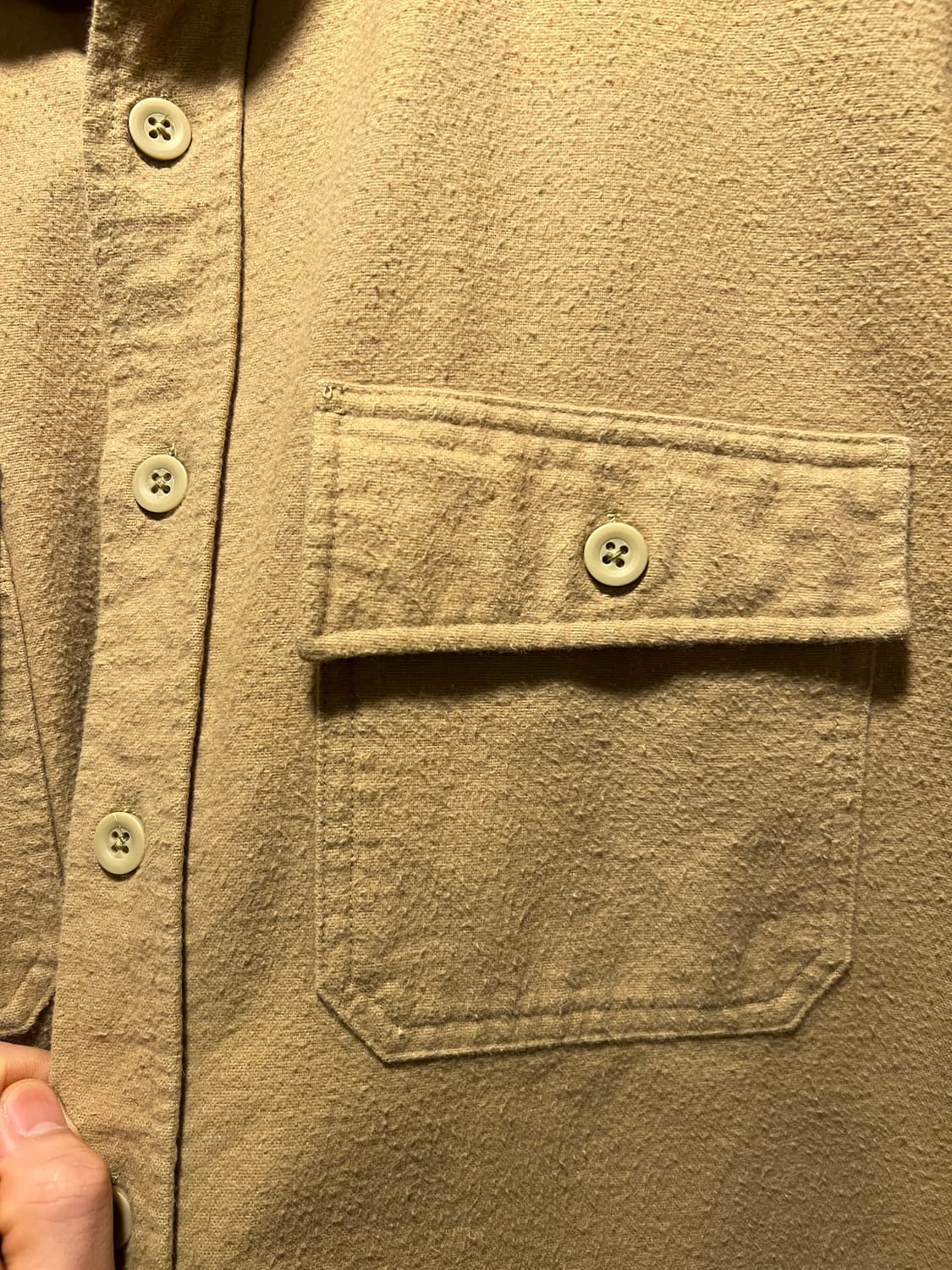 [M]L.L.Bean USA 엘엘빈 베이지 샤모아 셔츠 상품이미지3