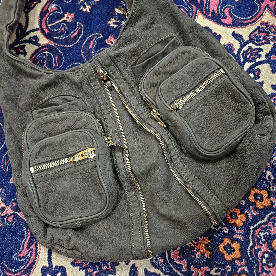 알렉산더왕 도나 빈티지 카키 호보백 + 크로스백 Free 상품이미지2