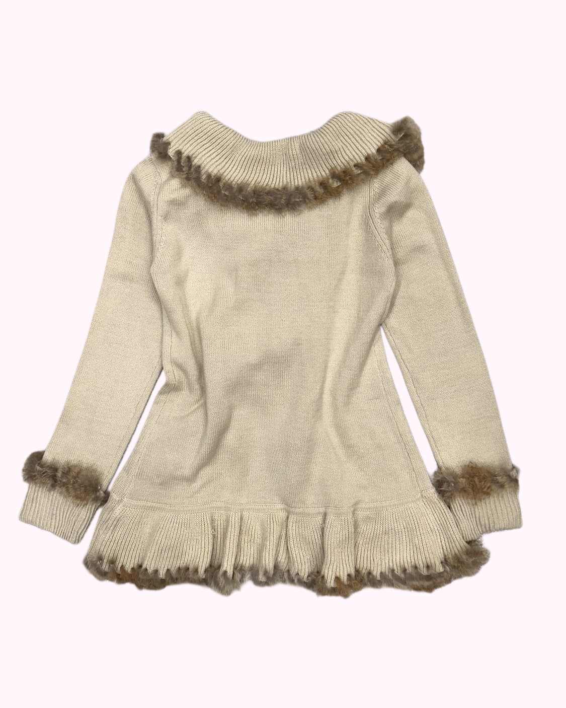 fur treaming showl cardigan 상품이미지4