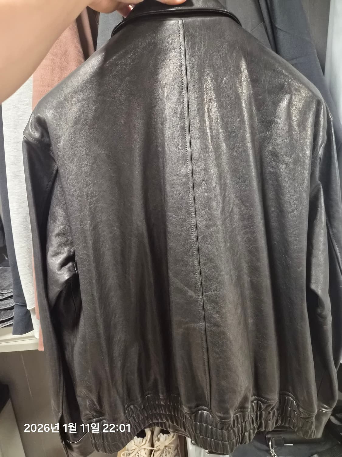 [2] 인더로우 25FW A2 가죽자켓 블랙 상품이미지2