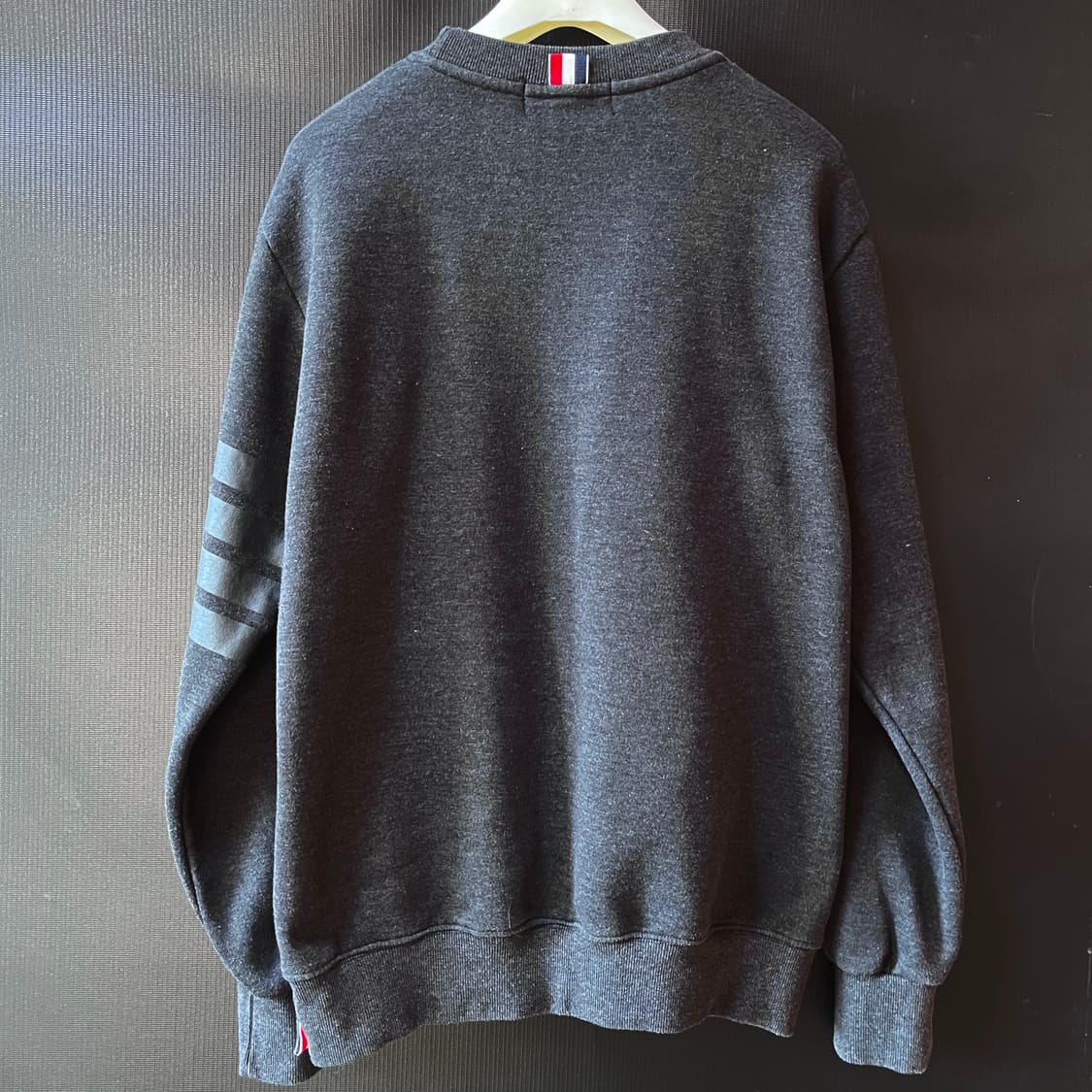  톰 브라운 기모 스웻 셔츠 4bar, 트리컬러 상품이미지9