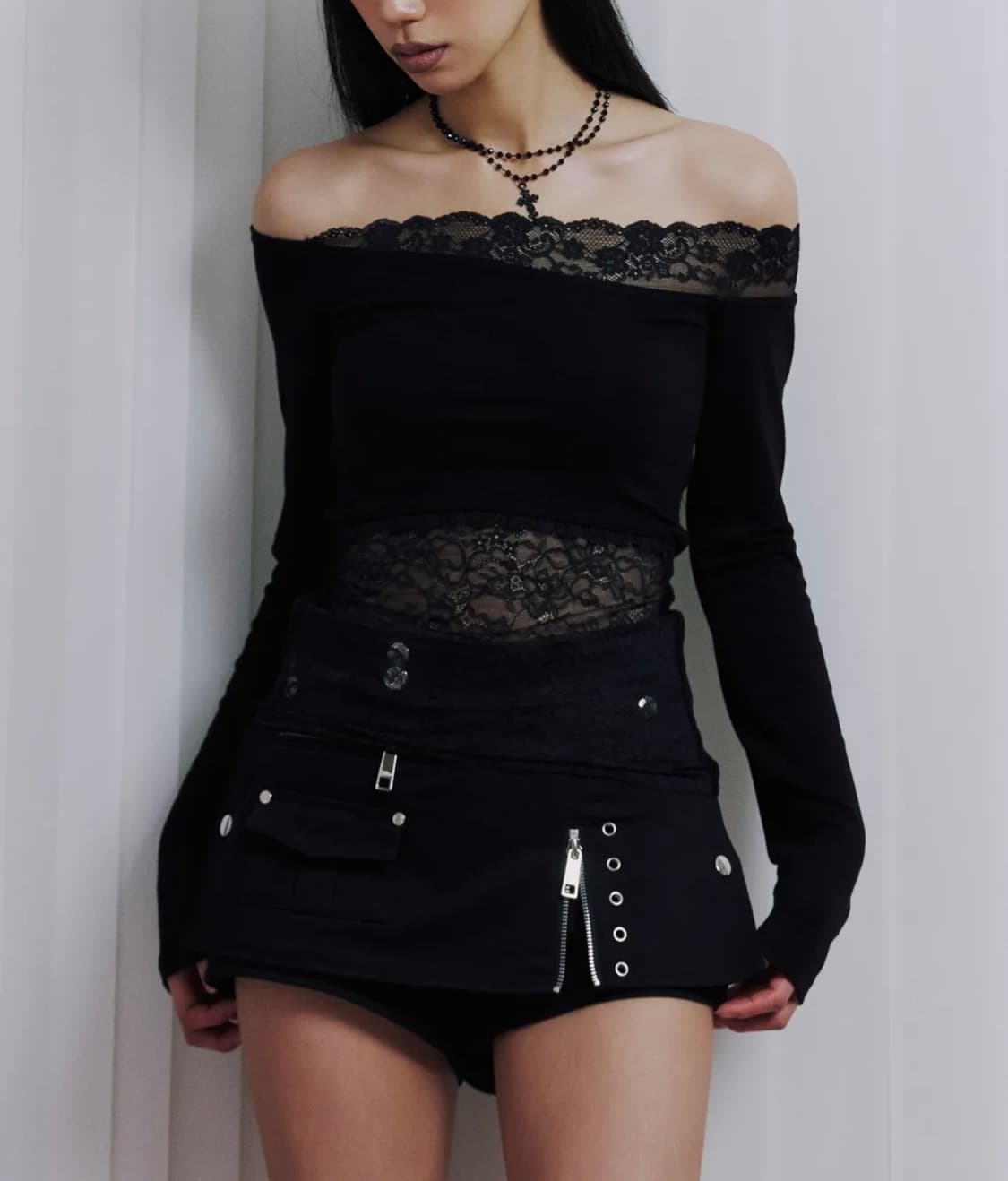 일리오 Black Biker layer shorts 상품이미지1