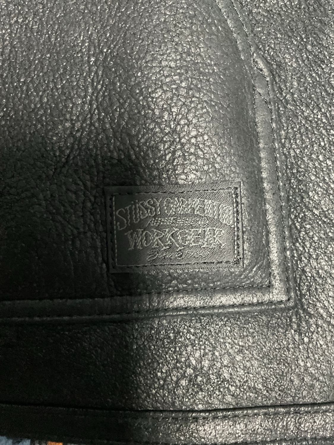 스투시 쉐어링 리버시블 봄버 레더 자켓 M 상품이미지8