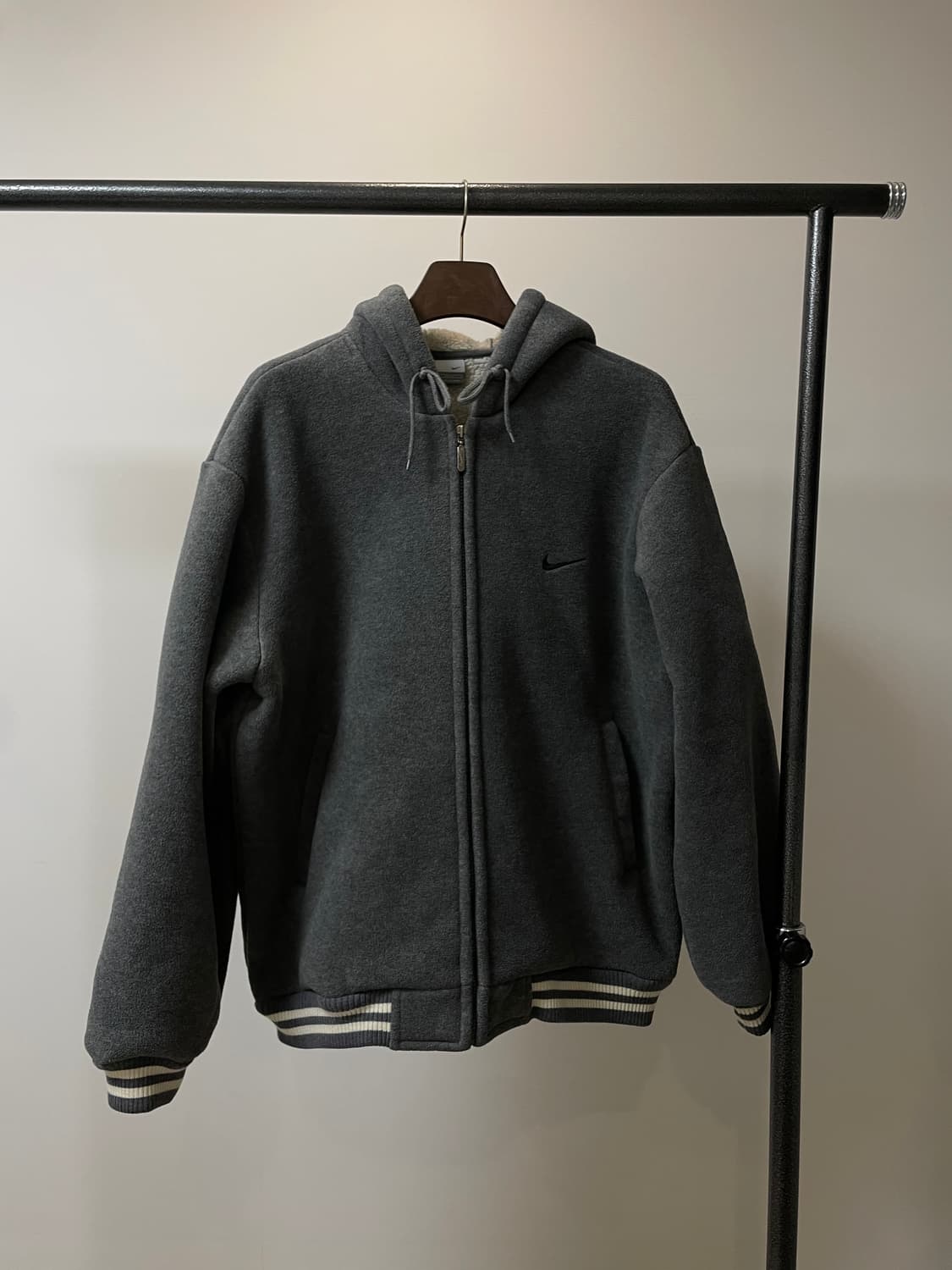 (XL) 나이키 02 스우시 베스킷볼 쉐르파 후리스 후드 자켓 상품이미지1