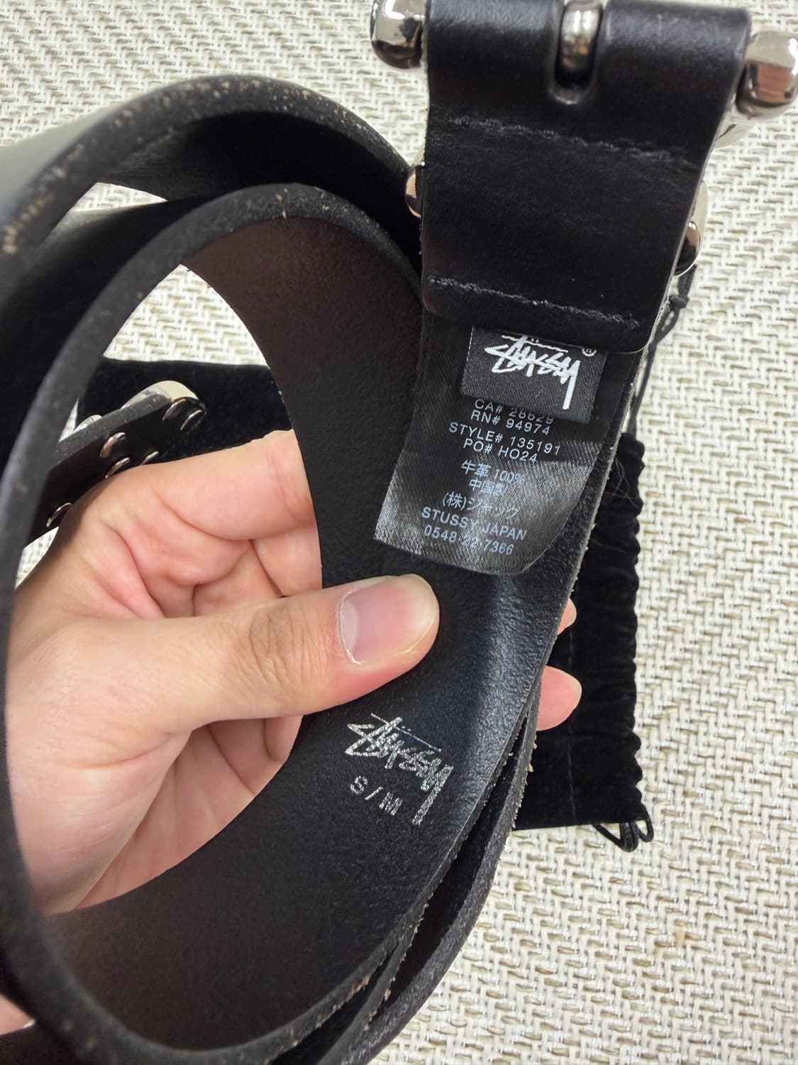 STUSSY METAL S TIP BELT 상품이미지2