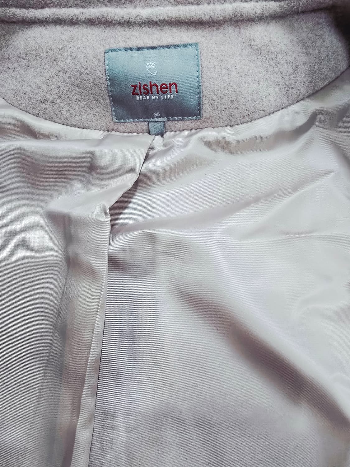 지센 핸드메이드 체크 후드 롱 코트 상품이미지7