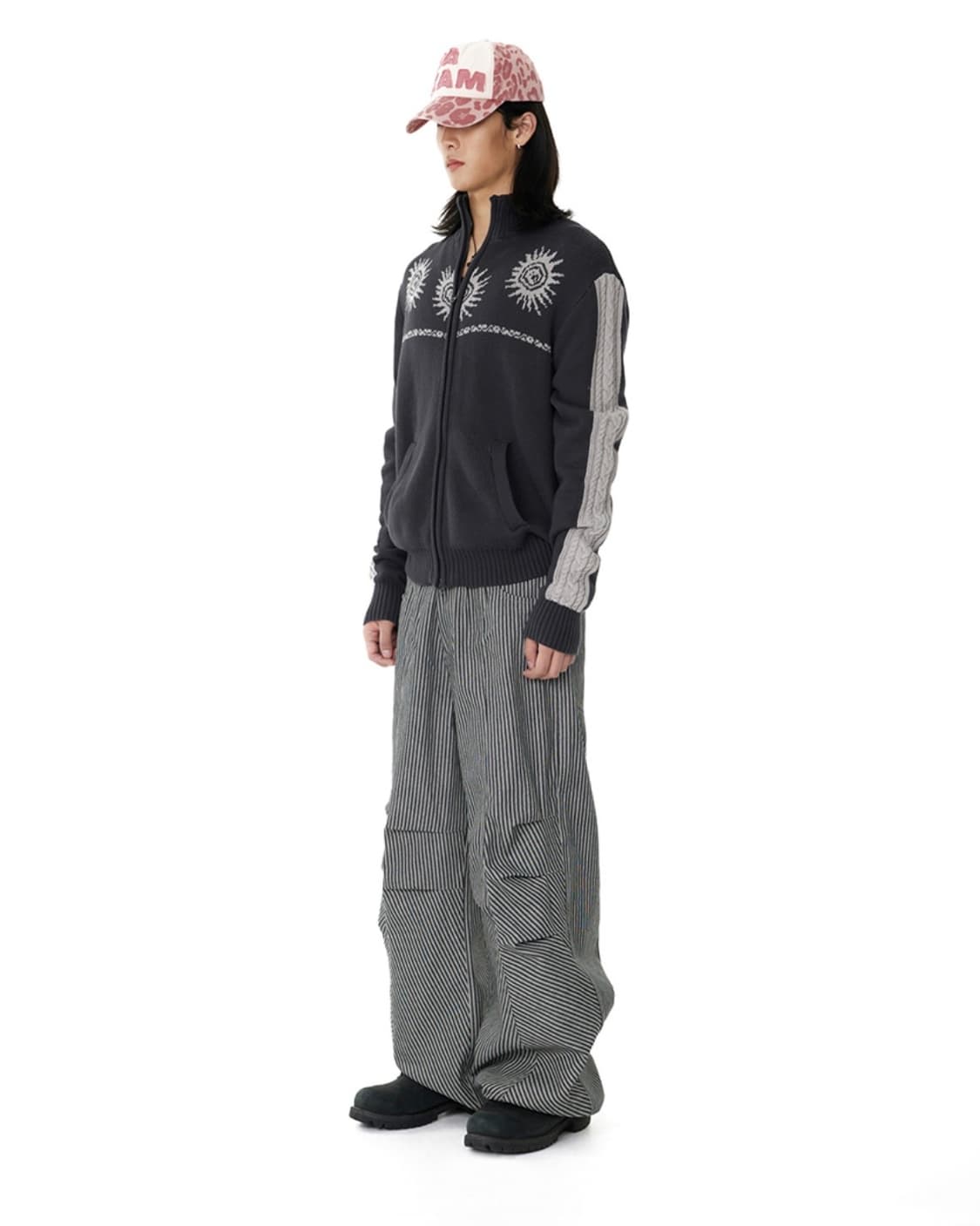 아캄 Knee Pin-tuck Stripe Denim Pants 바지 상품이미지3