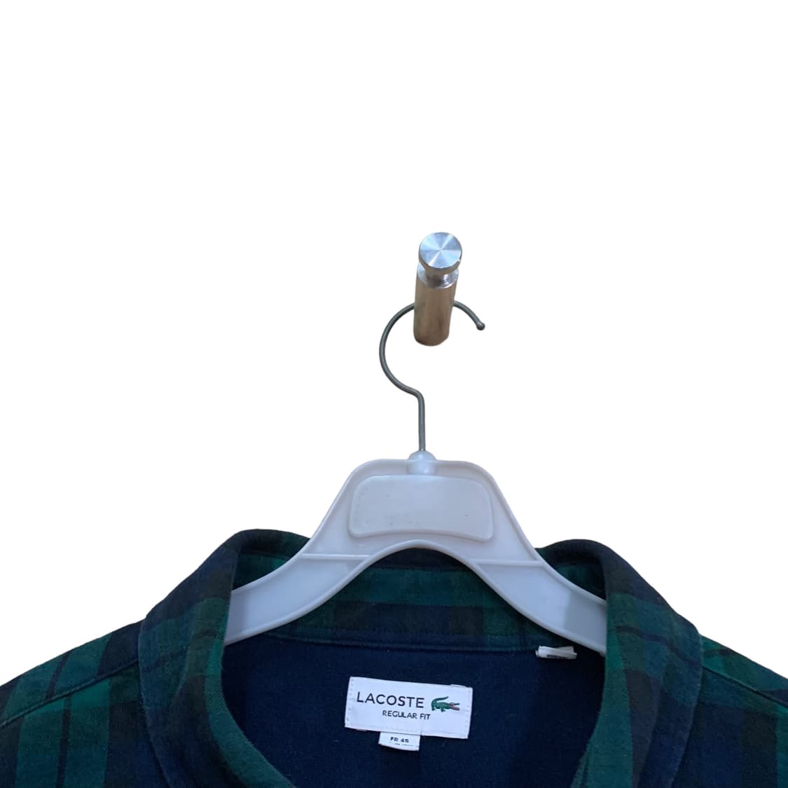 라코스테 네이비체크 셔츠자켓 상품이미지3