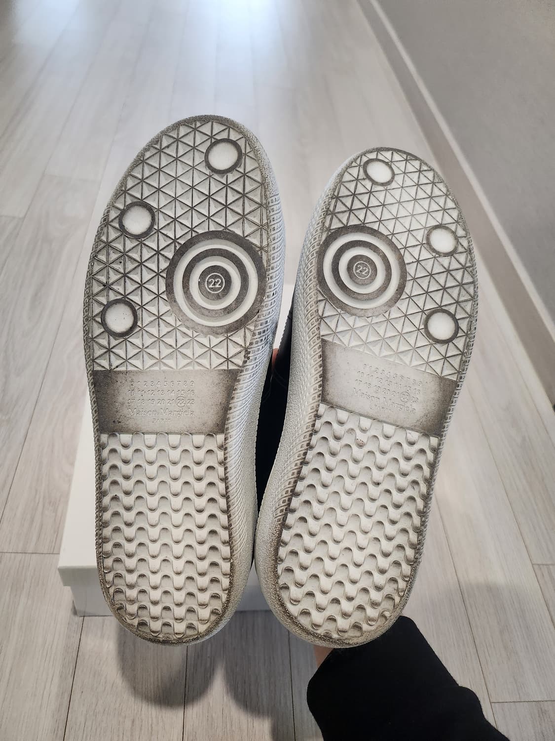 메종마르지엘라 벨크로 가죽스니커즈 41 굽5cm 상품이미지7