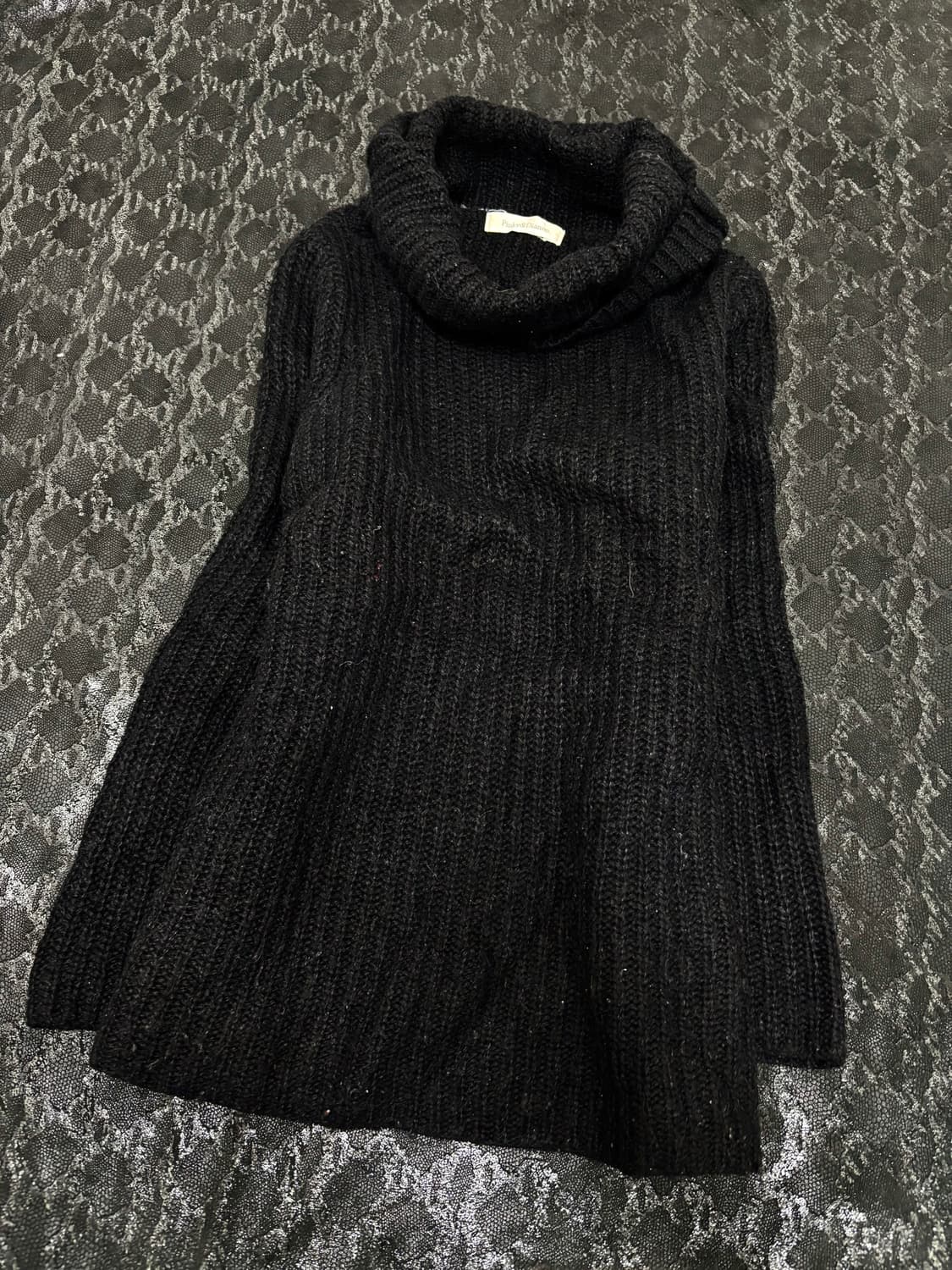 “Vintage” Minimal Mood High Neck Knit Sl 상품이미지7