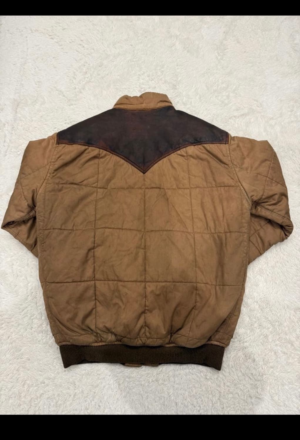 RRL 오일클로스 요크 패딩 S 판매 상품이미지3