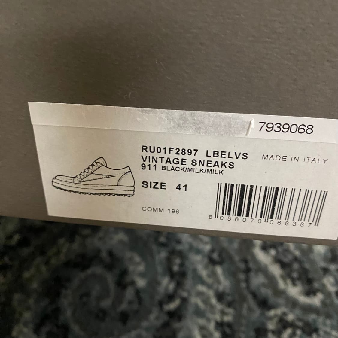 26ss 릭오웬스 템플 빈티지 스니커즈 41 상품이미지2