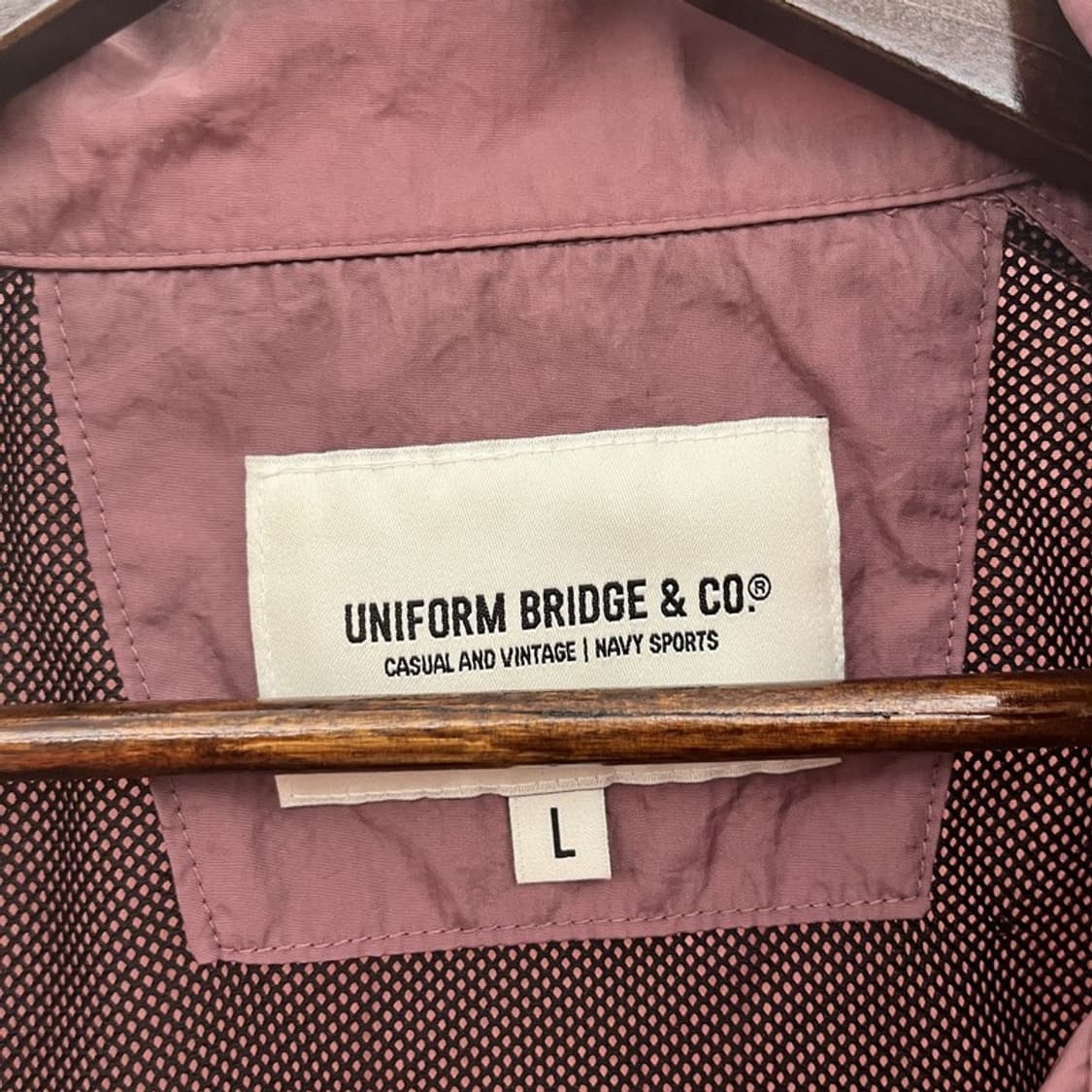 유니폼브릿지 올드스쿨 빈티지 포도퍼플 바람막이 자켓 L C10192 상품이미지5