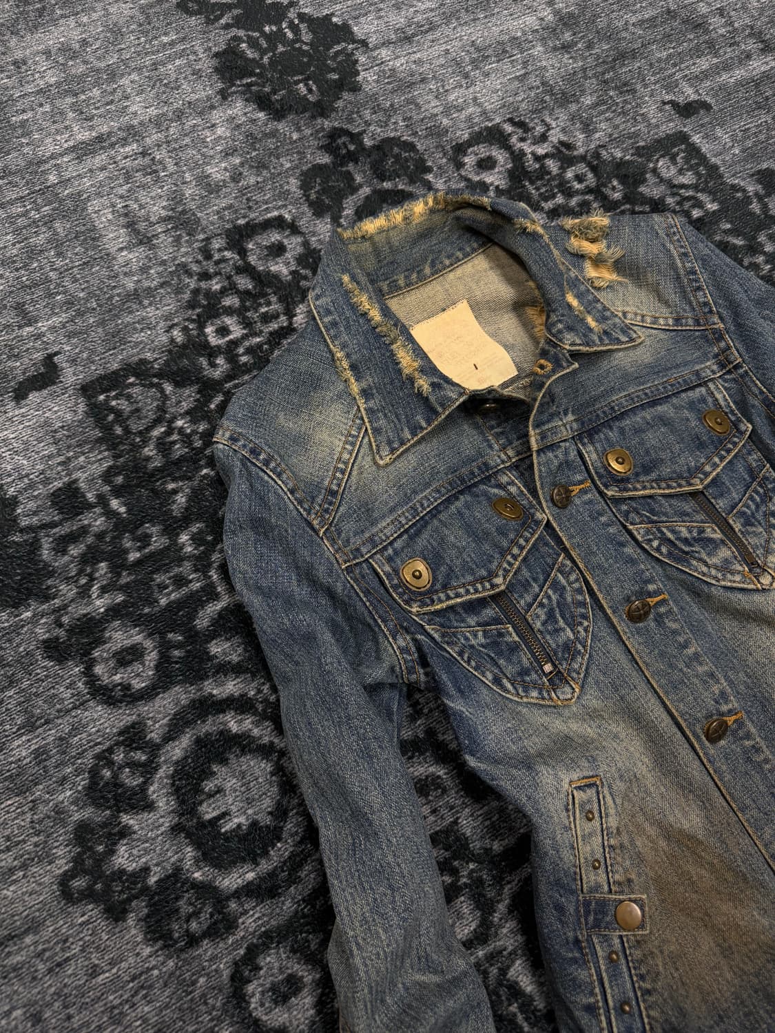 Midas 00s distressed denim jacket 상품이미지2