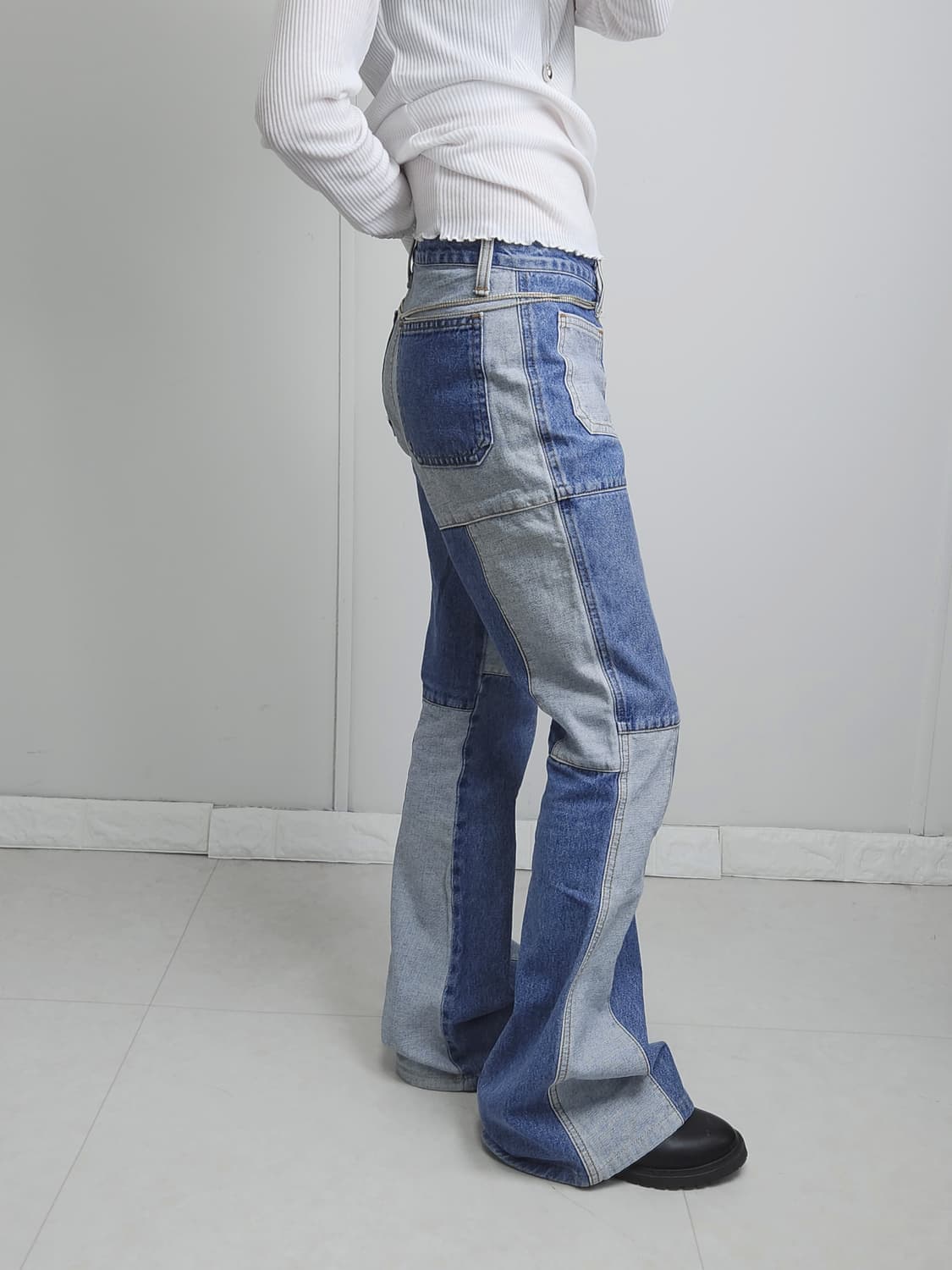 패치워크 데님 팬츠 상품이미지4