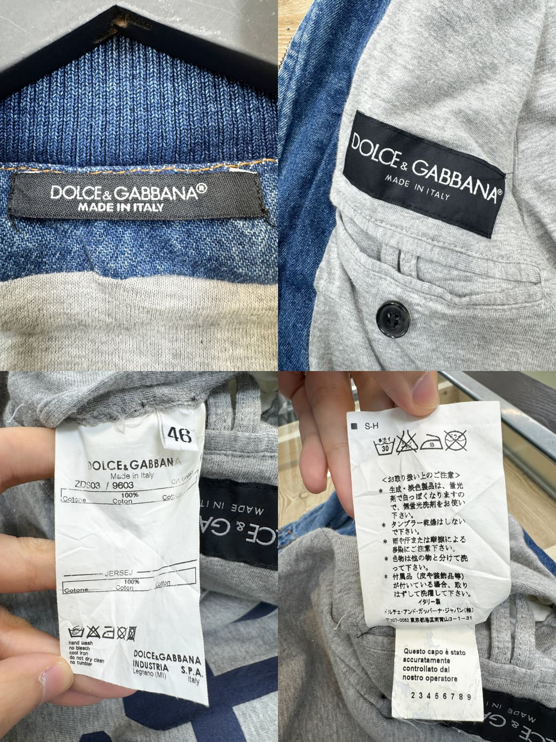 돌체 앤 가바나 멀티 집 데님 자켓 상품이미지7