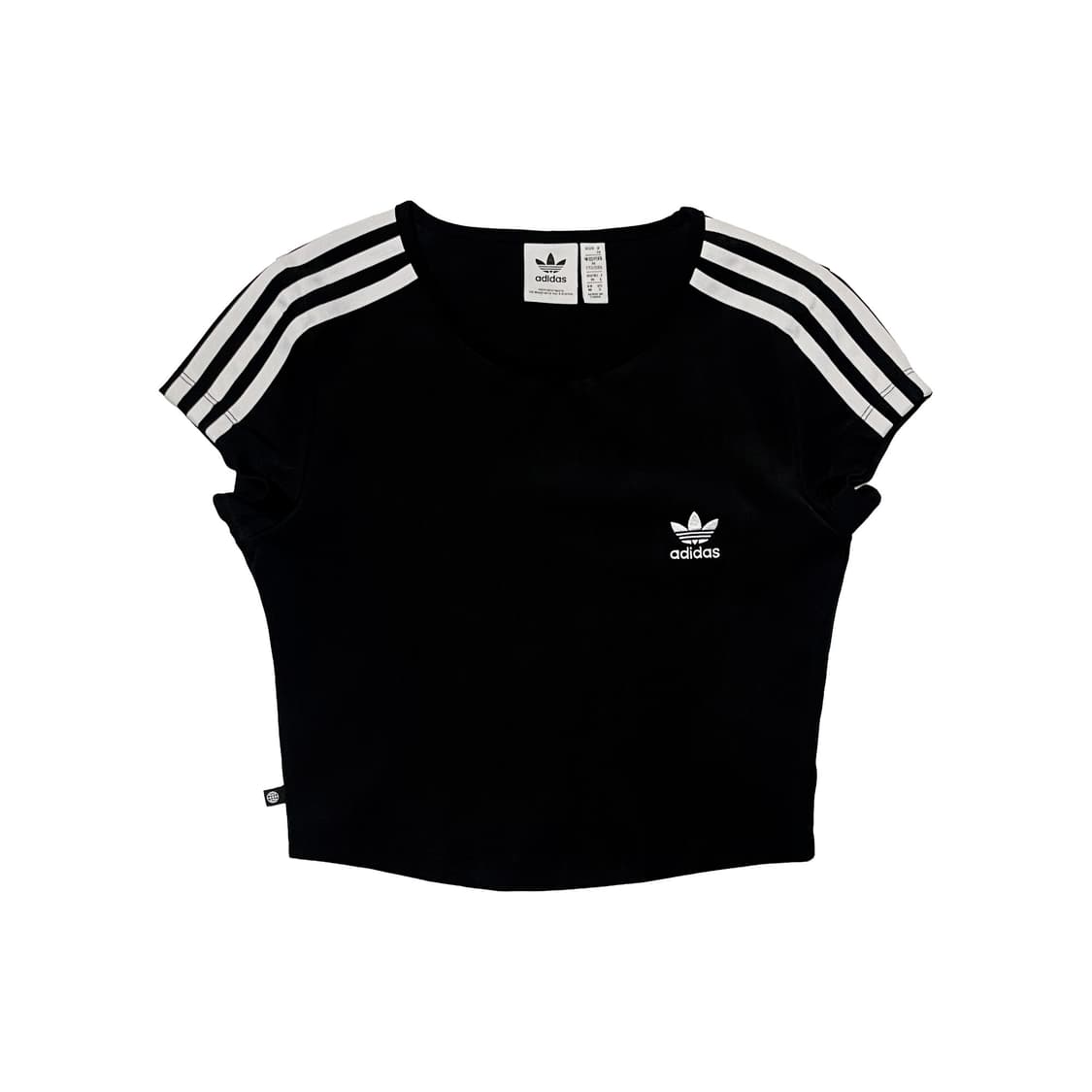 아디다스 삼선 크롭티 반팔티 상품이미지1