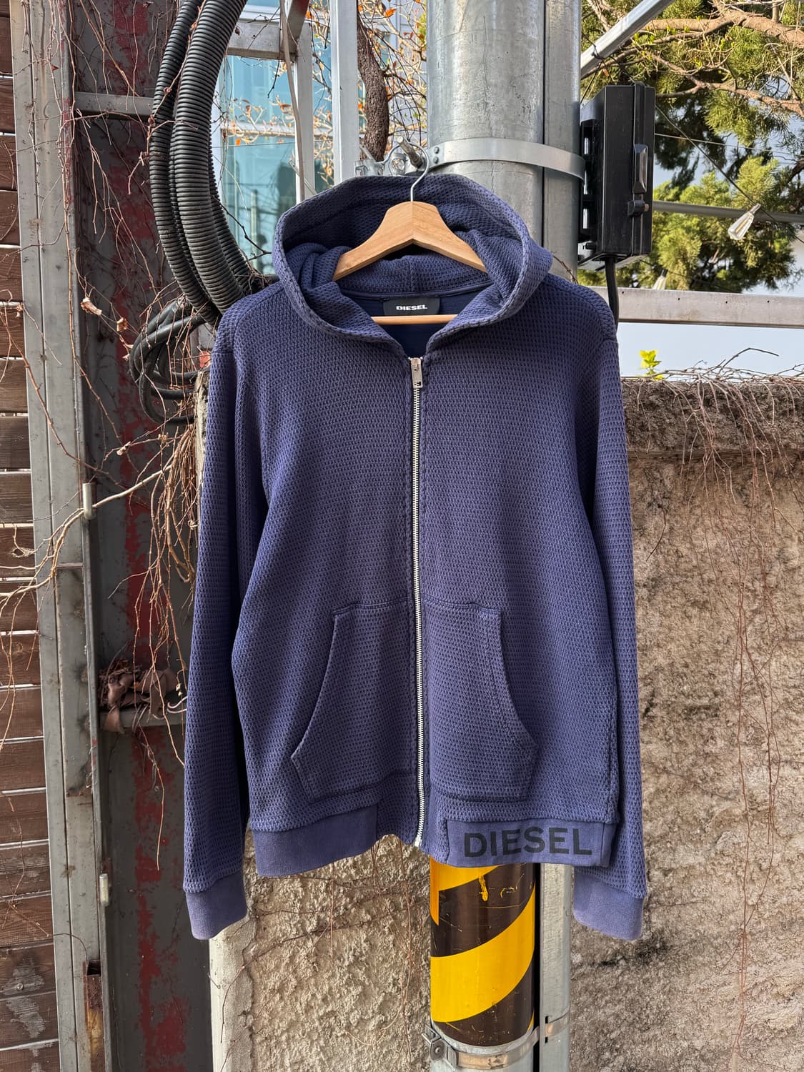 Diesel 디젤 와플 후드집업  상품이미지1