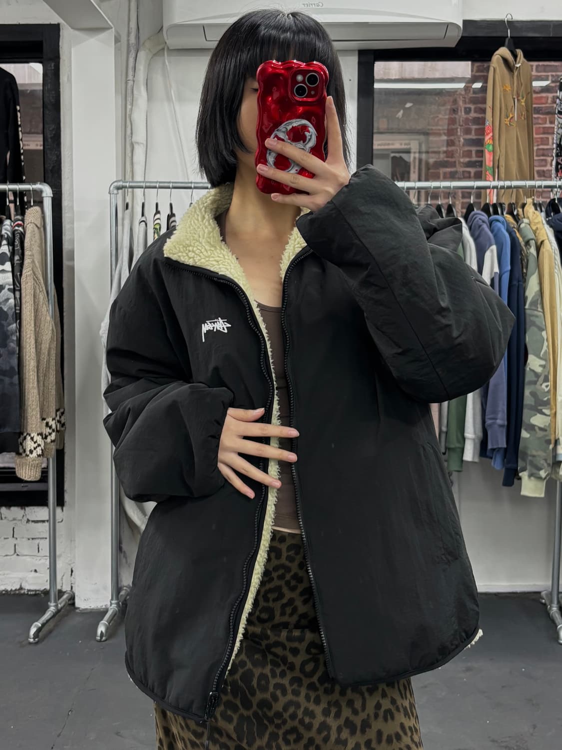 스투시 8볼 리버시블 플리스 자켓 상품이미지7