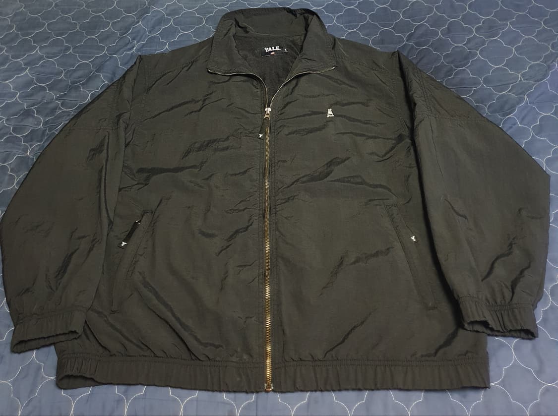 예일 오버핏 나일론100% 안감매쉬 바람막이 자켓 블랙 (L) 상품이미지1