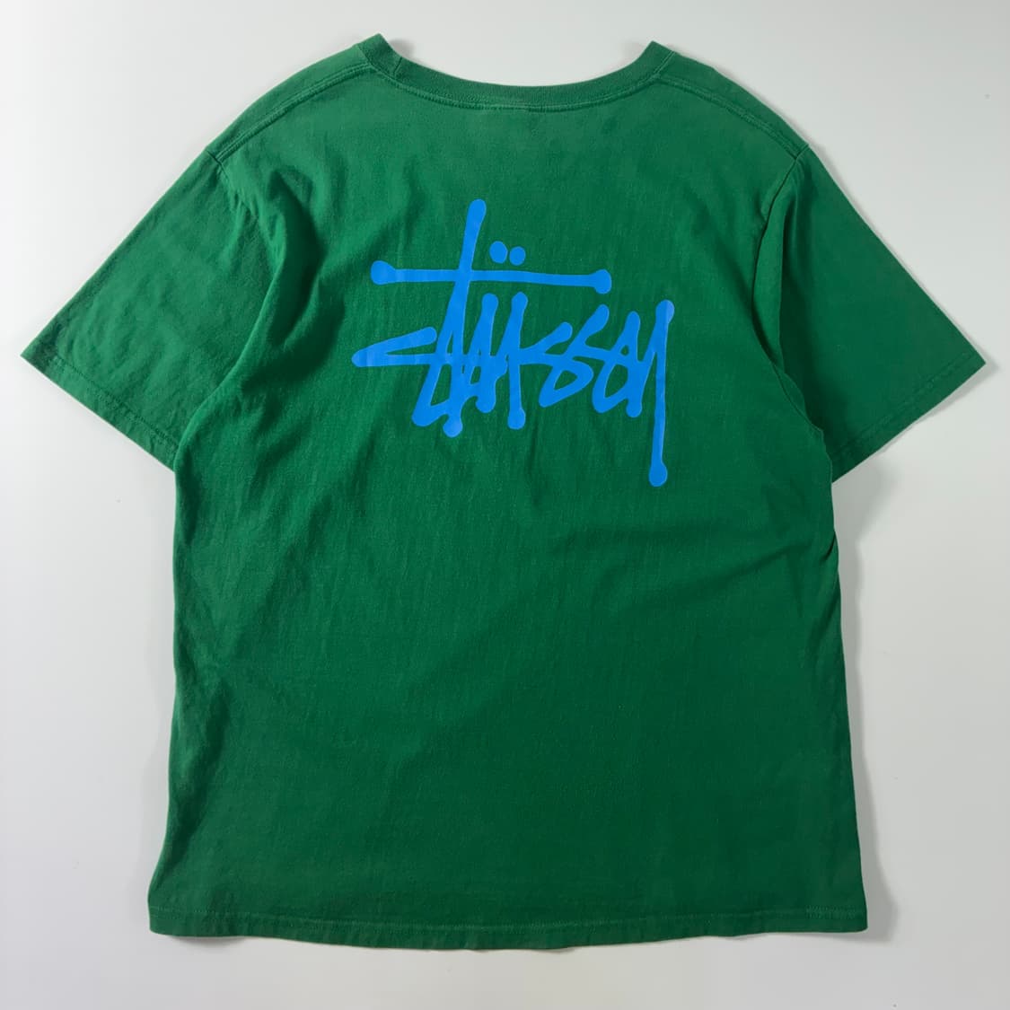 Stussy  스투시 빅로고 피그먼트 다이드 그린 반팔티셔츠  상품이미지2