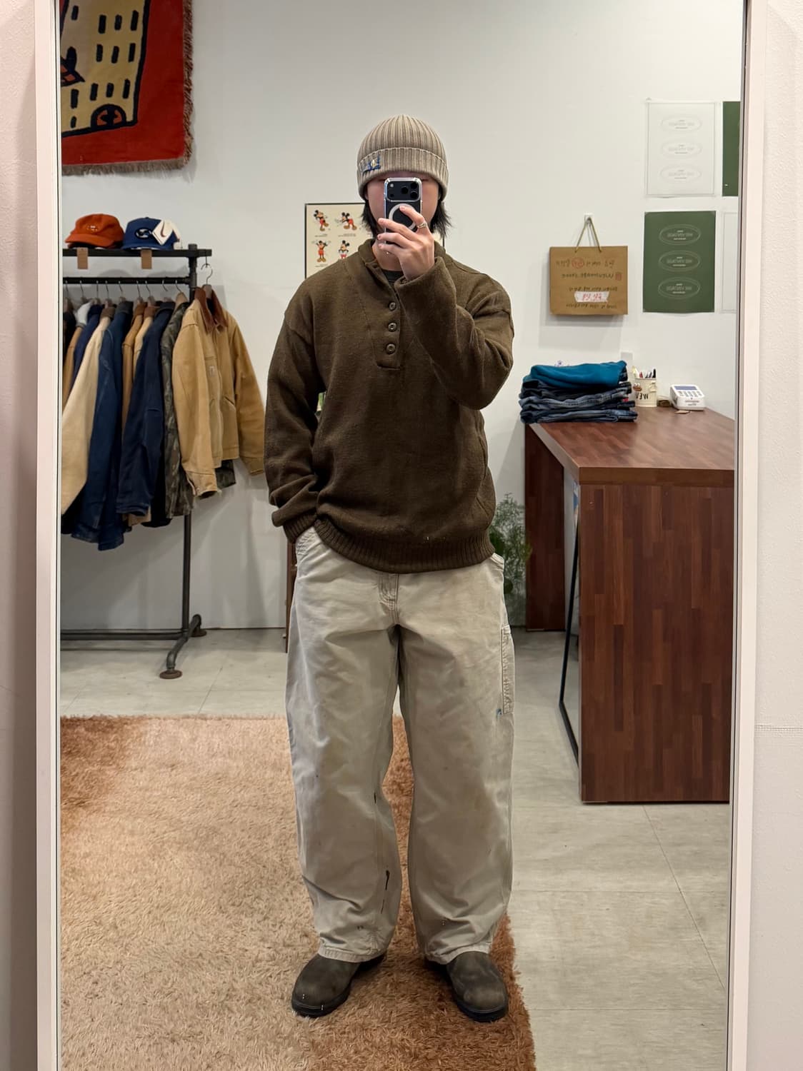 00s Carhartt 칼하트 페인팅 카펜터 워크 팬츠 (36-37) 상품이미지2