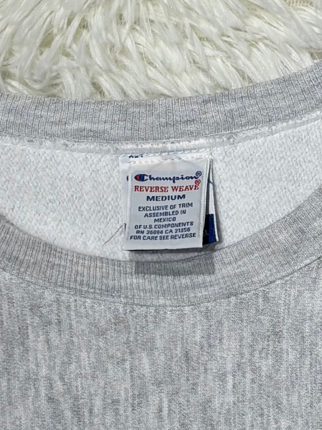 챔피언 리버스위브 라이트그레이 맨투맨 상품이미지6