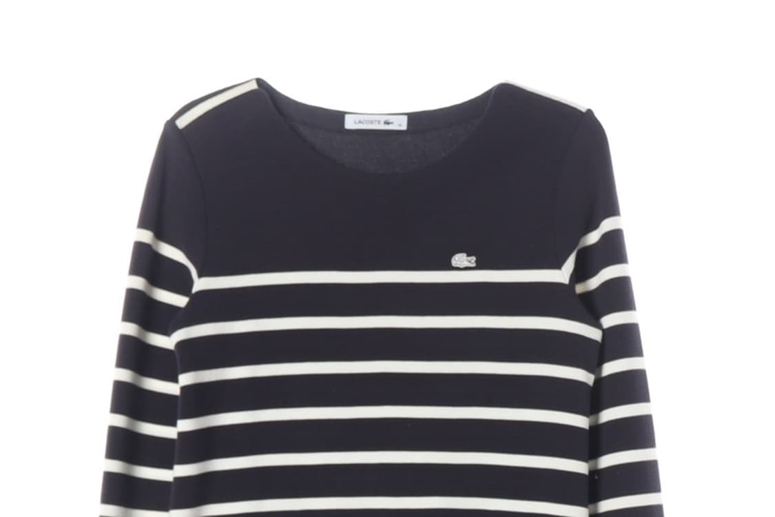 라코스테 스트라이프 긴팔 티셔츠 원피스 36 상품이미지3