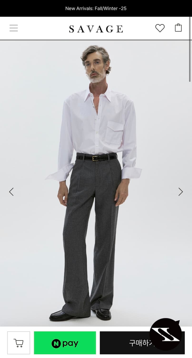 세비지 핑크 셔츠 (L) 새상품 상품이미지1