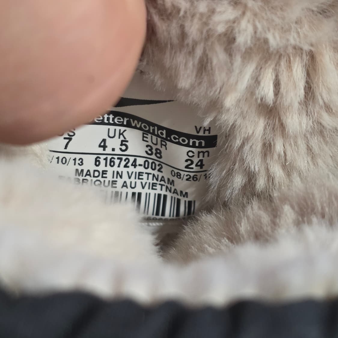 3w-2:나이키 스니커부츠 패딩 윈터부츠 블랙/레드 (240mm) 상품이미지10