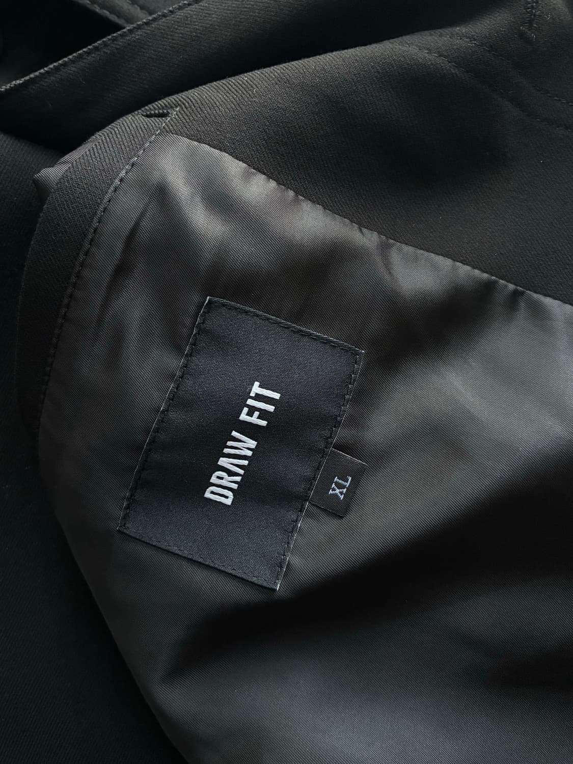 (XL) 드로우핏 도브 울 미니멀 라인 자켓 BLACK 판매 상품이미지10