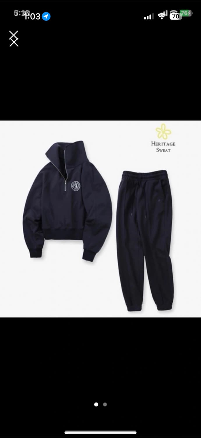 라퍼지 포 우먼 클럽 오버핏 하프집업 맨투맨 조거 셋업 상품이미지1