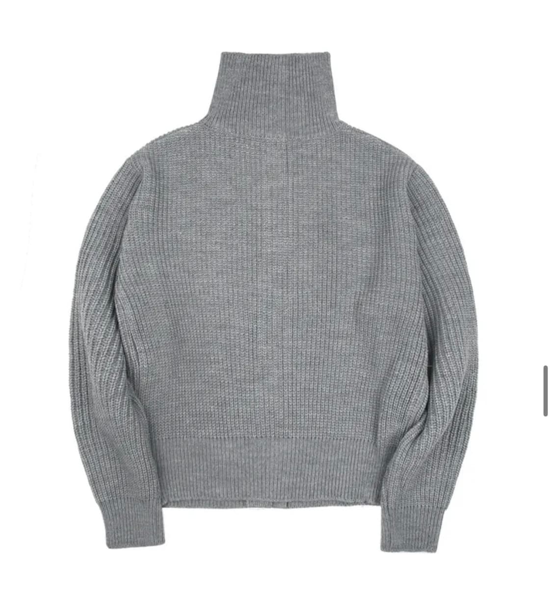 노이아고 하이넥 믹스 가디건 그레이 상품이미지2