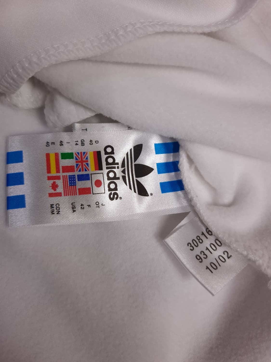 새제품 오리지날 아디다스 산레모 굿이어 화이트 져지 상품이미지6