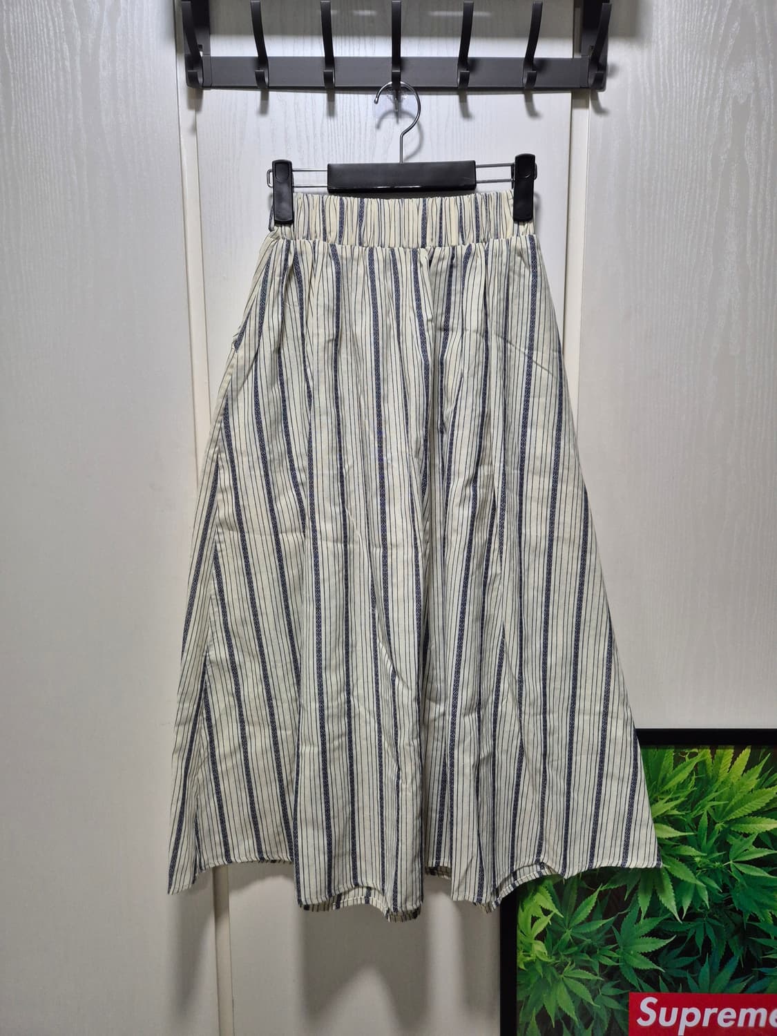 (세일)(새상품)스트라이프 끈나시 스커트 투피스 세트 상품이미지10